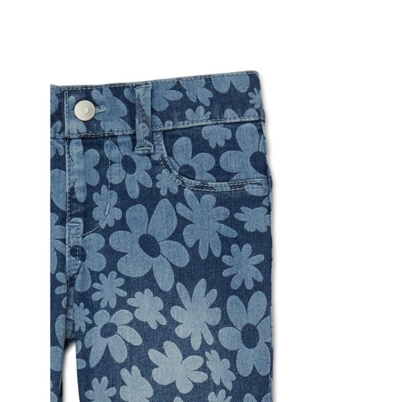 NWT Wonder Nation Girls Fashion Jegging with floral patterns - Picture 4 of 5
